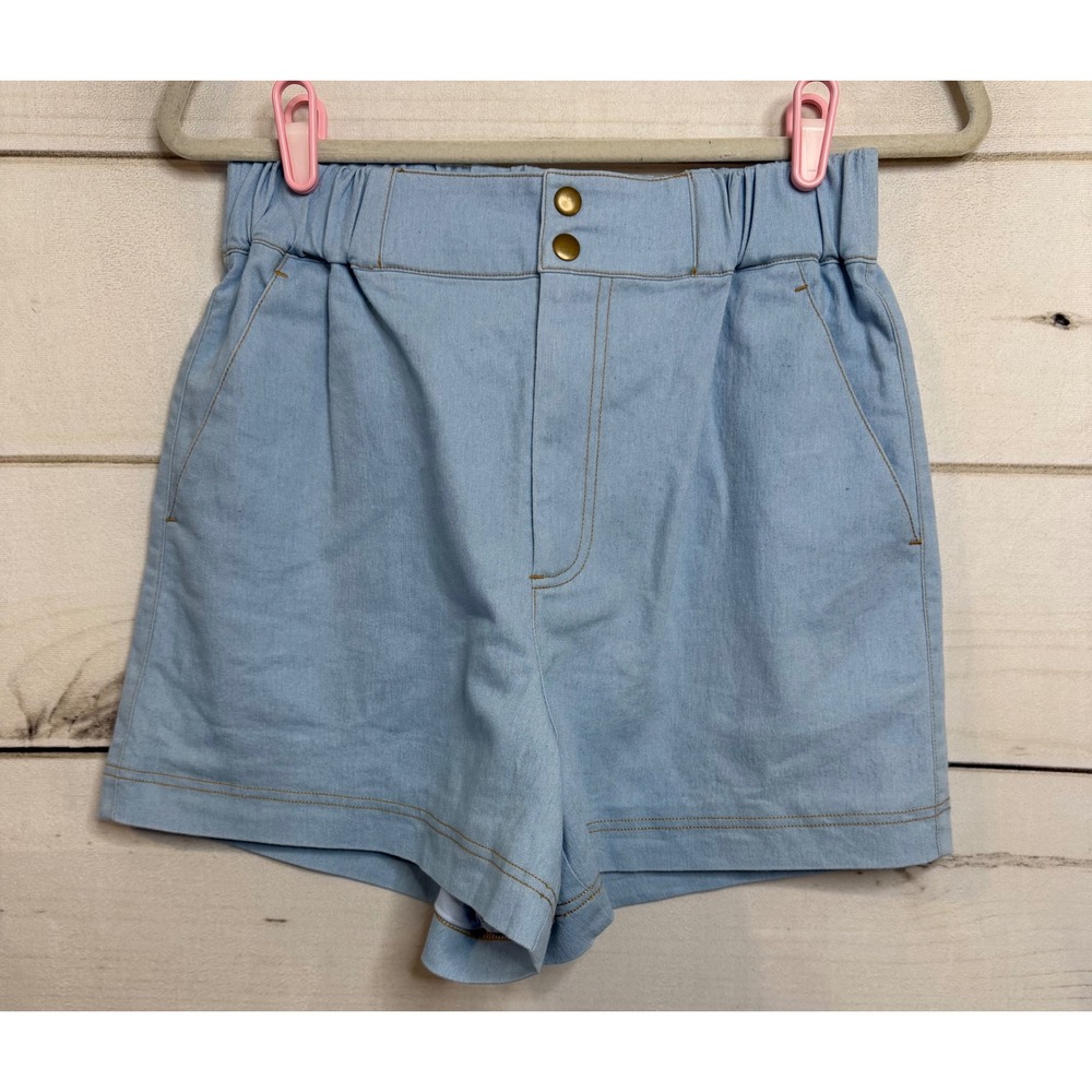 CROSBY by Mollie Burch Light Blue High-Waist Jean Shorts
